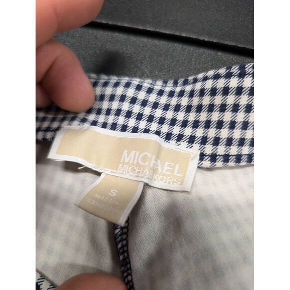 Michael Kors Gingham Pull on Stretch Trouser Pants Small - Picture 3 of 8